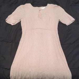 H&M blush pink dress w/ black floral pattern CLOSET CLOSING EVERYTHING MUST GO